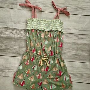 Matilda Jane Green Teepee Romper size 4